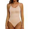 Joyshaper Body Modellante Donna Pancia Piatta Body Contenitivo Guaina Shapewear Snellente Sexy Bodysuits Canotta Intimo Dimagrante, Beige, S