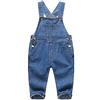 KIDSCOOL SPACE Salopette di Jeans per Neonato e Ragazza,Abbigliamento da Lavoro Carino in Denim per Bambini,Azzurro,3-4 Anni