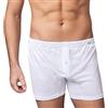 NOTTINGHAM UNDERWEAR Confezione da 6 Boxer Uomo in Filo di Scozia con Apertura Anteriore, Chiusura con Bottone ED Elastico Foderato. Disponibile nel Colore Bianco. Prodotto Made in Italy