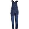A2Z 4 Kids® Ragazze Denim Salopette Strappato Jeans Full Lunghezza Overall - Dungaree D83 Dark Blue 9-10