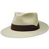 Borges & Scott Cappello Panama Sundowner - Naturale con Nastro Marrone - M