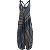 Abreli Tuta Estiva da Donna Salopette Lino Estivo Donna Boho Chic Jumpsuit Elegante Senza Maniche Monopezzi Tutine Baggy Jumpsuit Taglie Forti Pantalone Tuta Colorato Overall Dungarees (K,M,M)