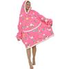 Shamdon Home Collection Felpa con cappuccio oversize Sherpa FLeece indossabile coperta con cappuccio per donne e uomini, morbida e calda felpa con cappuccio per adulti con tasca gigante per