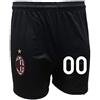 DND di D'Andolfo Ciro Pantaloncini Milan Calcio Prodotto Ufficiale Replica autorizzata - Personalizzabile con Il Tuo Numero Preferito - Taglie da Bambini e Adulti (S (Adulto))
