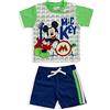 Ellepi SpA Completo Disney Mickey Mouse in Cotone Estivo t-Shirt Neonato Bambino 5511