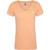 Tommy Jeans Tjw Logo V-Neck Tee T-Shirt, Melon Orange, 40 (Taglia Unica: Small) Donna