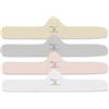 More of Me to Love Fodera per reggiseno in cotone biologico, confezione da 4, Bianco perla, rosa cipria, grigio pietra, beige fulvo, M