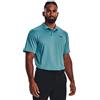 Under Armour Polo UA Performance 3.0 Maniche Corte, (400) Still Water/Static Blue, L Uomo