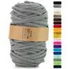 Netuno 1x corda macramè colorata grigio scuro 9 mm 50 m corda in cotone anima in poliestere filo spago uncinetto ferri da maglia decorazioni cordoncino colorato cavo