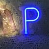 Lettere luminose neon a led luci alfabeto P luminoso per decorazione casa  compleanni nozze festa bar eventi luce calda