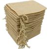 Leeyunbee 30 Pezzi 10x15cm Sacchetti Regalo di Iuta, Sacchetto per Gioielli di Juta, Sacchi Iuta Lino con Coulisse per Regalo Gioielli Fai-da-Te Natale Fiesta Matrimonio Bomboniere(Giallo chiaro)
