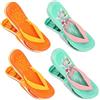QKURT 4 pezzi Clip per asciugamani da spiaggia,mollette per telo mare,Mollette da spiaggia per asciugamani e biancheria da letto,Clip per asciugamani da piscina per sedie da spiaggia per vacanze