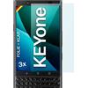 moex Pellicola protettiva trasparente compatibile con BlackBerry KEYone, pellicola schermo cristallina, protezione schermo HD, pellicola sottile antigraffio, 3 pezzi, Ultra-Chiaro