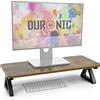 Duronic DM06-1 AO Supporto monitor scrivania dimensioni 62 x 30 cm quercia antica - Supporto da tavolo altezza 15 cm per monitor e Laptop - Capacità 10kg - Mensola ergonomica