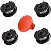 Viilich 4 Bobine di Filo di Ricambio,per tagliaerba a Batteria Einhell GE-CT 18/28 Li e GE-CT 18/28 Li TC,per Bobina di Filo di Ricambio Einhell TLE-03,1 Ricambio Copertura Bobina TLE-03-1