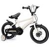 Jintaihua Bicicletta per bambini da 14 pollici, unisex, per bambini, colore bianco