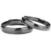 Beydodo Anello in Argento 925 Uomo e Donna, Anello Matrimonio Coppia Personalizzata Regolabile Anello Nero Opaco