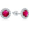 JO WISDOM Orecchini in Argento 925 Donna con 3A Zirconia cubica,Gioielli per le Donne