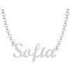 NADIR Collana Unisex Nome in Argento 925% Anallergico Made in Italy (Sofia)