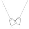 YFN Collana in argento Sterling con doppia staffa a forma di cavallo, regalo per compleanno, 45,7 cm, per mamma, donna, moglie, 15mm x 16mm, Argento sterling, Nessuna informazione