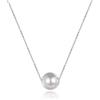 VONALA Collana girocollo in argento Sterling 925 con perle d'acqua dolce da donna, regalo di compleanno per lei (catena 40,6cm/45,7cm), Argento sterling 928, perla (16)
