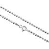 Aka Gioielli® - Collana Donna Uomo in Argento Sterling 925 Rodiato - Catena a Sfere/Palline 2 mm - lunga 60 cm