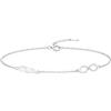Sofia Milani - Bracciale da Donna in Argento 925 - Ciondolo a Piuma Infinito - B0172