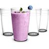RBDRINKS RB Bicchieri Tumbler ECO Plastica Premium, Bicchieri Acqua in Plastica Infrangibile e Riutilizzabile per Succo, Cocktail, Birra, and Acqua 33cl, Set di 4