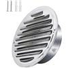 Qrity Griglia di Ventilazione Rotonda 150mm, Presa D'Aria Rotonda a Parete in Acciaio Inox, con Rete per Insetti, Griglia Circolare Incorporata, Griglia Resistente Griglia Resistente Alle Intemperie