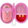 co2CREA Duro Viaggio Caso Copertina coustodia per Logitech POP Mouse Wireless (solo scatola,Case Only) (rosa)