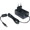 Poppstar Alimentatore CA CC Alimentazione 12V 2A (spinotto diametro 5,5/2,1mm) Trasformatore Universale con Cavo 150 cm