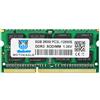 motoeagle 8GB DDR3L 1600MHz SODIMM PC3L-12800S 1.35V CL11 2Rx8 204-Pin PC3-12800 Memoria Laptop