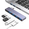 MOGOOD Hub USB Tipo A 4 in 1, 1 Porta USB 3.0 + 3 Porte USB 2.0, Adattatore Multiport Corpo in Alluminio, Ultra Sottile e Portatile, Compatibile con Laptop, iMac Pro, MacBook Air