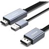 BENFEI Cavo da HDMI a DisplayPort, 1,8 M Sorgente HDMI a monitor DisplayPort Compatibile con PC Scheda grafica Laptop PS5 Xbox One(360) Supporta 4K@60Hz 2K@144Hz 1080P@165Hz