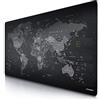 TITANWOLF - Grande Tappetino Mouse da Gioco - XXXL Oversize Mousepad - Dimensione 1200 x 600 mm - XXL Formato Oversize da scrivania e Tavolo - per Mouse e Tastiera - Mappa del Mondo