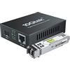 10Gtek Gigabit Ethernet Media Converter con 1Gb SFP SX Multimodale Modulo, 10/100/1000M RJ45 a 1000Base-SX, 850nm, Fino a 550-Meter