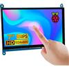LAFVIN 7 pollici IPS LCD Touch Screen Display Panel 1024×600 schermo capacitivo HDMI Monitor per Raspberry Pi, BB nero, Windows 10 8 7