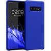 kwmobile Custodia Compatibile con Samsung Galaxy S10 Plus / S10+ Cover - Back Case per Smartphone in Silicone TPU - Protezione Gommata - blu baltico