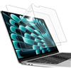JETech Pellicola Protettiva per MacBook Air 13 Pollici (M2-M5, 2022-2026), Antiriflesso Opaca, Anti-Impronte, Pacco da 2
