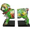 Casablanca modernes Design Gilde Poly Buchstütze Mops Street Art Statuine Decorative Multicolore, Unico