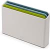 Joseph Joseph Duo Icon Set di 3 Taglieri da Cucina in Plastica con Custodia, Antiscivolo, Con Codice Colore per evitare la contaminazione, Multicolore