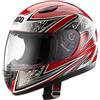 protectWEAR Casco moto bambino rosso SA03-RT - S