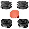 Viilich 4 bobine di filo compatibili con decespugliatore Bosch AdvancedGrassCut 36 ART 30-36 LI ART 24 ART 24+ ART 27 ART 27+ ART 30 ART 30+, bobina di filo di ricambio per F016800351 (4 bobine + 1