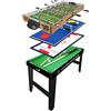 Sport One Sport1 Maxi Supertable calcetto multigioco 4 in 1. Calcetto balilla misure 122x60x81,5cm. Bigliardino da casa multiuso: calcetto 4 vs 4, ping pong, hockey, biliardo. Completo di accessori. Idea regalo