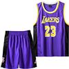 MEEHYRE Completo Basket Bambino, 2 Pezzi per Bambini Senza Maniche Maglia Completo Basket Bambino,Completo