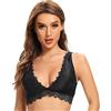 SHEKINI Reggiseno Donna Senza Ferretto Bralette da Donna di Pizzo Reggiseno a Triangolo con Imbottito Scollo Profondo Sexy Brassiere Top