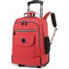 CONSIELI Zaino Trolley Ragazze Ragazzi Adulto Zaino Scuola Con Ruote Impermeabile Cartella Bagaglio a Mano per Scuola Viaggio