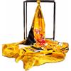 Prettystern Donna Pura Seta Colorata Foulard Sciarpa Arte Gustav Klimt 90 cm X 90 cm Quadrato Regalo Natale Mamma giallo oro P674 Il bacio