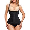 KUMAYES Donna Body Shaper Contenitivo Snellente Fajas Reductoras Colombianas Shapewear Corsetto Bodysuit Intimo Modellante (3XL, Nero)