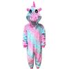 Live It Style It Tutina per Bambini Unicorn Pigiami Comodi per Ragazze Tutina Morbida da Bambino Regali per Bambini Tuta Animale Dress Up Costume (8-9 Anni, Unicorno - Stelle Verde Rosa)